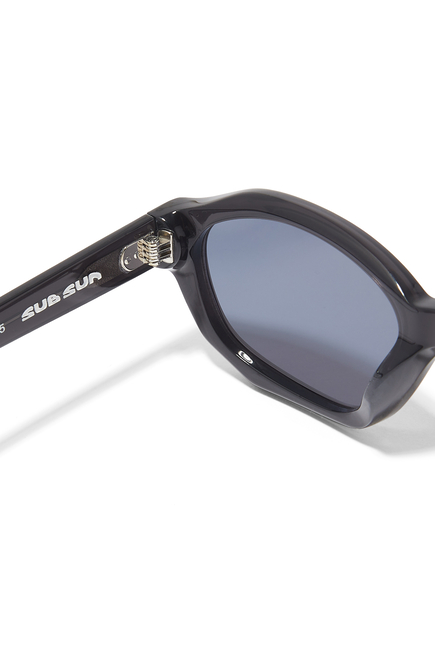SUB004 Transparent Blue Lens Sunglasses